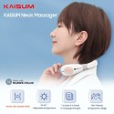 KAISUM Neck Massager Wireless Cervical Spine Pulse Massaging Multifunctional Neck Care with 7 Modes 16 Massage Strength Works wi