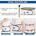 LEAMAI Lumbar Support Adjustable Lower Back Brace Stretcher Lumbar Traction Device