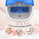 Electric Foot Spa Massager with Automatic Roller 3 Automatic Massager Modes Shiatsu Pressing Kneading Fast Heating