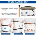 LEAMAI Lumbar Support Adjustable Lower Back Brace Stretcher Lumbar Traction Device