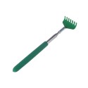 Telescopic Back Scratcher Massager Metal Compact Extendable 5 Section 20-68cm Green