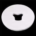 100pcs/bag Beauty Salon Face Pad Bed Table Face Hole Cover Spa Massage Disposable Breathing Sheet White