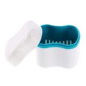 Denture Bath Box Case Dental False Teeth Cleaning Container Rinsing Basket Retainer Appliance Holder Tray