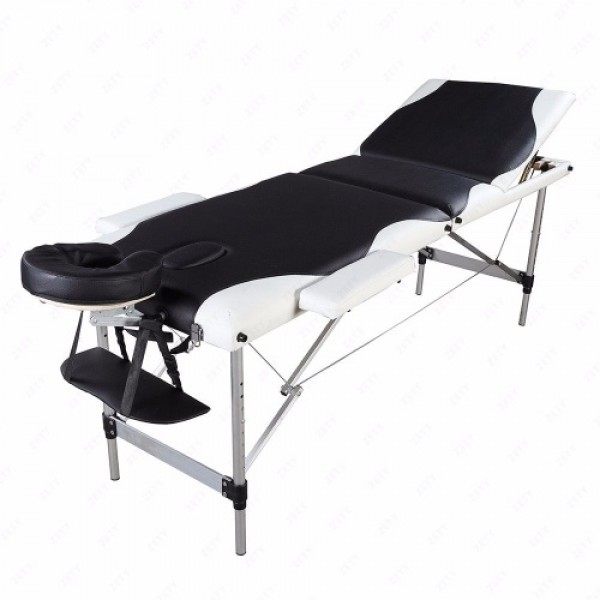 3 Sections Folding Aluminum Tube SPA Bodybuilding Massage Table