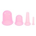 4pcs 4 sizes Silicone Massage Cup Facial Cupping Cup