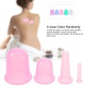 4pcs 4 sizes Silicone Massage Cup Facial Cupping Cup