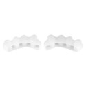 1 Pair Silicone Bunion Hallux Valgus Protector Finger Toe Separator Divider Spreader 4 Holes Thumb Valgus Guard Feet Care Tool