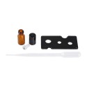 10 Pcs 3ml Amber Glass Essential Oils Roller Bottle Roll-on Bottles Stainless Steel Roller Ball Essential Oil Jar with 3ml Dropp