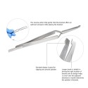 1pc Dental Bracket Tweezers Orthodontic Reverse Action Serrated Dentistry Instruments Stainless Steel