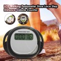 LCD Walking Pedometer Shoe Lace Step Distance Calorie Counter Walking Step Gym Calorie Tracker for Outdoor Sports