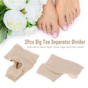 2Pcs Big Toe Separator Divider Hallux Valgus Protector Corrector Gel Bunion Orthopedic Adjuster Valgus Guard Feet Care Tool