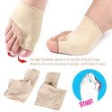 2Pcs Big Toe Separator Divider Hallux Valgus Protector Corrector Gel Bunion Orthopedic Adjuster Valgus Guard Feet Care Tool