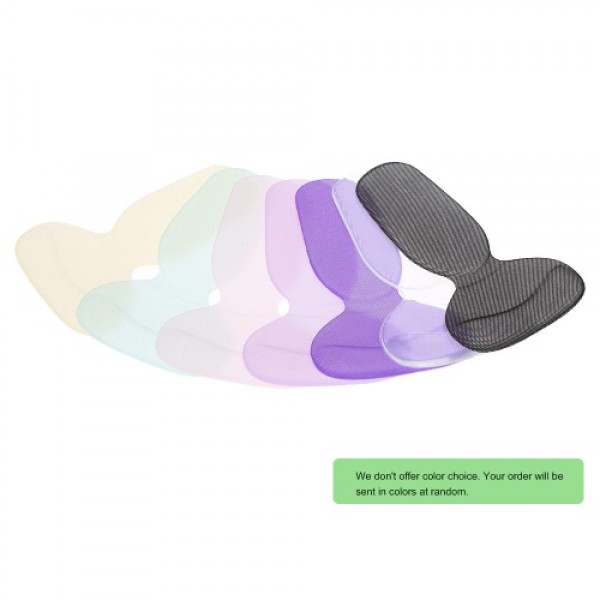 1 Pair Foot Care Protector High Heel Shoe Insole Cushion Pad Soft Silicone High Heel Liner Grip Back Anti-slip Color Randomly