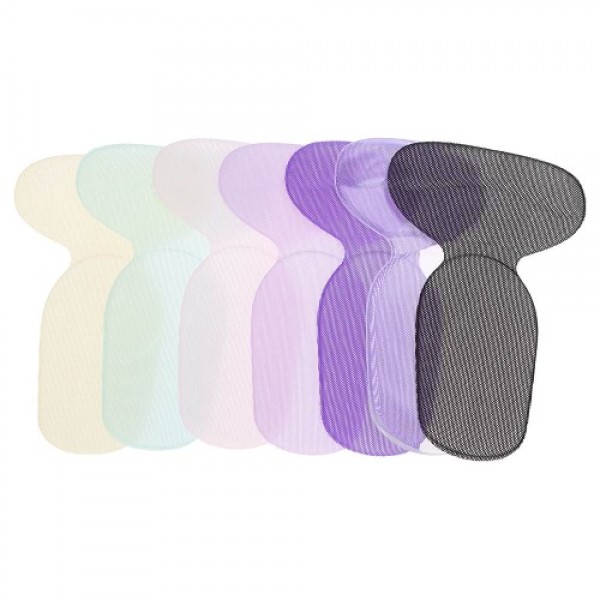 1 Pair Foot Care Protector High Heel Shoe Insole Cushion Pad Soft Silicone High Heel Liner Grip Back Anti-slip Color Randomly