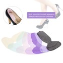 1 Pair Foot Care Protector High Heel Shoe Insole Cushion Pad Soft Silicone High Heel Liner Grip Back Anti-slip Color Randomly