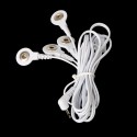 Electrode Lead Wires Connecting Cables with 4 Buttons for Digital TENS Therapy Machine Massager 2.5mm Plug