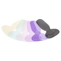 1 Pair Foot Care Protector High Heel Shoe Insole Cushion Pad Soft Silicone High Heel Liner Grip Back Anti-slip Color Randomly