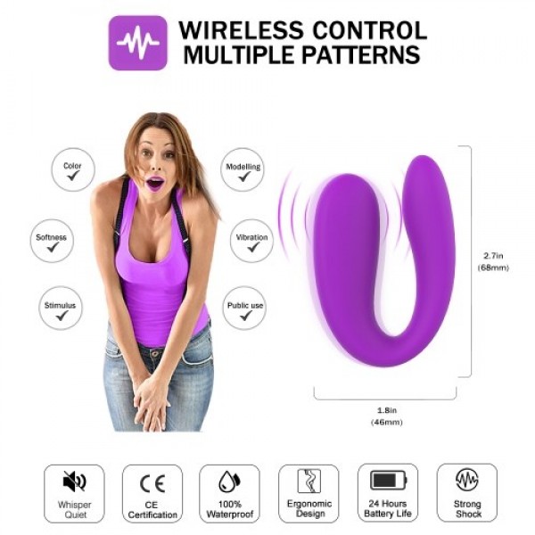 U Shape Dildo Vibrating G-spot Vibrator Clitoris Strong Stimulation Vaginal Orgasm Anal Vibrators Love Egg Masturbation Device A