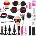 Multi-type Dildo Vibrator Anal Butt Plugs Handcuffs Whip Clip Blindfolds Breast Pump BDSM Adult Games Sex Toys Kit For Couples