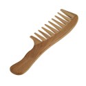 1 Pc Wooden Comb Natural Green Sandalwood Handmade Wide Tooth Wooden Comb Massage Comb Handmade Comb Hair Care