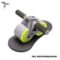 7th Ab Roller Abdominal Roller Wheel with Knee Pad Smart Counting/Automatic Rebound Abdominal Wheel