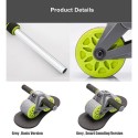 7th Ab Roller Abdominal Roller Wheel with Knee Pad Smart Counting/Automatic Rebound Abdominal Wheel