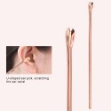 6pcs/set Ear Cleaner Kits Stainless Steel Earpick Wax Remover Curette  Ear Pick Ear Cleaner Spoon Spiral Ear Clean Tool