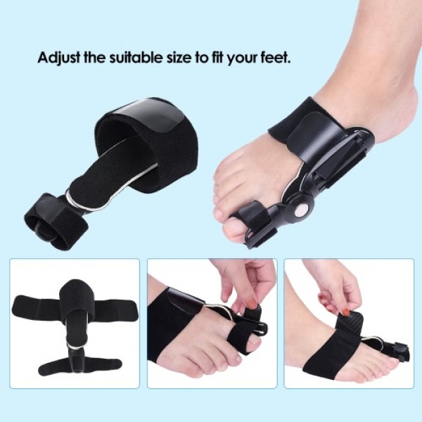 1pc Bunion Splint Adjustable Big Toe Corrector Hallux Valgus Straightener Foot Pain Relief Orthopedic Foot Care Tool