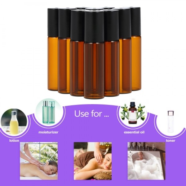 10 Pcs 10ml Essential Oils Bottles with 3ml Dropper