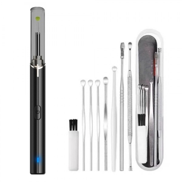 Intelligent Camera Visual Ear Otoscope with Led Wirelessly Portable