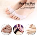 1 Pair Toe Pads Forefoot Cushions Toe Protector Foot Protection Open-toed Toe Protective Cover Pads Toe Care Tool