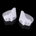 1 Pair Hallux Valgus Protector Corrector Gel Toe Separator Divider Bunion Orthopedic Adjuster 3 Holes Thumb Valgus Guard Feet Ca