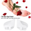 1 Pair Hallux Valgus Protector Corrector Gel Toe Separator Divider Bunion Orthopedic Adjuster 3 Holes Thumb Valgus Guard Feet Ca