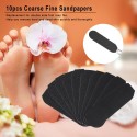 10pcs Sandpapers Coarse Fine Sandpapers Replacement For Stainless Steel Double Sided Foot Rasp File Hard Skin Callous Remover Fo