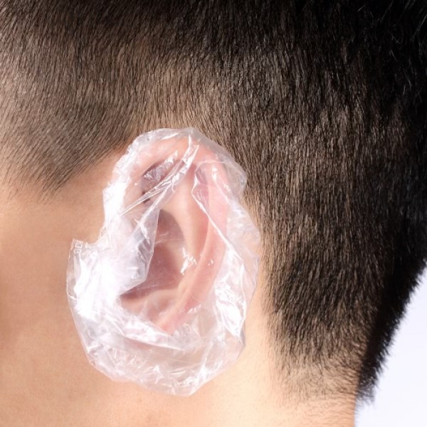 100 Pcs Disposable Ear Cover Salon Hairdressing Waterproof Ear Protector Hair Dye Shield Protection Ear Protect Tool