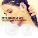 100 Pcs Disposable Ear Cover Salon Hairdressing Waterproof Ear Protector Hair Dye Shield Protection Ear Protect Tool