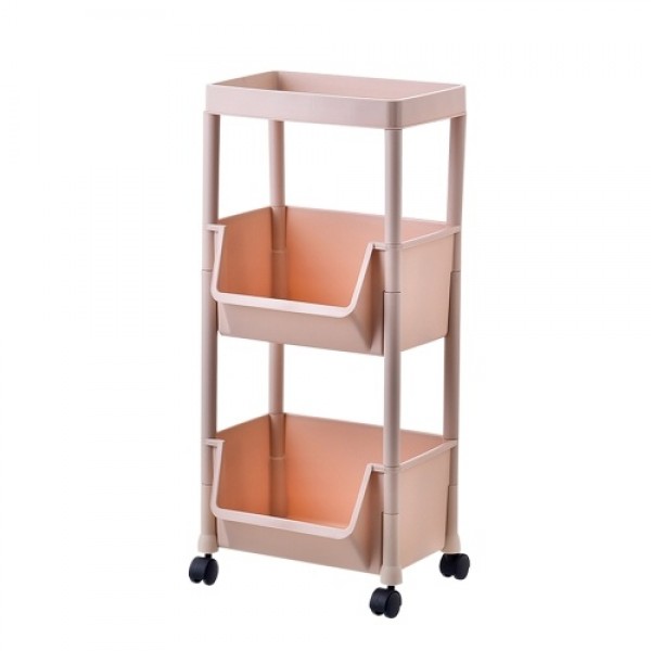 Storage Trolley Rolling Cart Kitchen Tier Wheel Storage  Rack