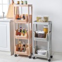 Storage Trolley Rolling Cart Kitchen Tier Wheel Storage  Rack