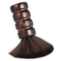 Barber Neck Duster Cleaning Brush Salon Hairdressing Hair Sweep Soft Hairbrush Face Duster Brush Cleaning Tool Wood Handle