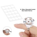 100pcs Disposable Eyelash Glue Holder Pallet Eyelash Extension Glue Pads Stand On Eyelash Glue Patches Sticker Small Size 2.5cm