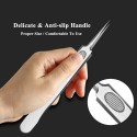 3PCS Stainless Steel Acne Needle Blackhead Removal Clip Whitehead Removal Needle Blemish Remover Tweezers Face Care Beauty Repai