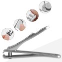 Nail Clipper Stainless Steel Nail Trimmer Toenail Fingernail Cutter for Thick Fine Nails